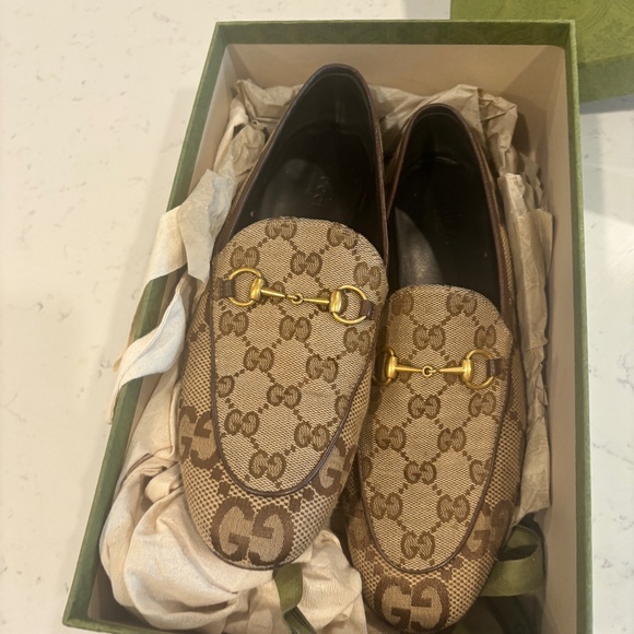 Women's maxi GG Gucci Jordaan loafer - Picture 1 of 5